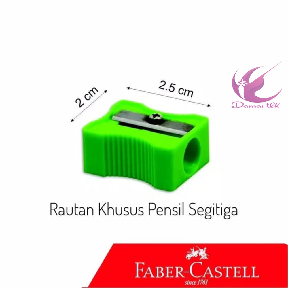 Rautan Pensil Segitiga / Sharpener For Triangular Pencil Faber Castell