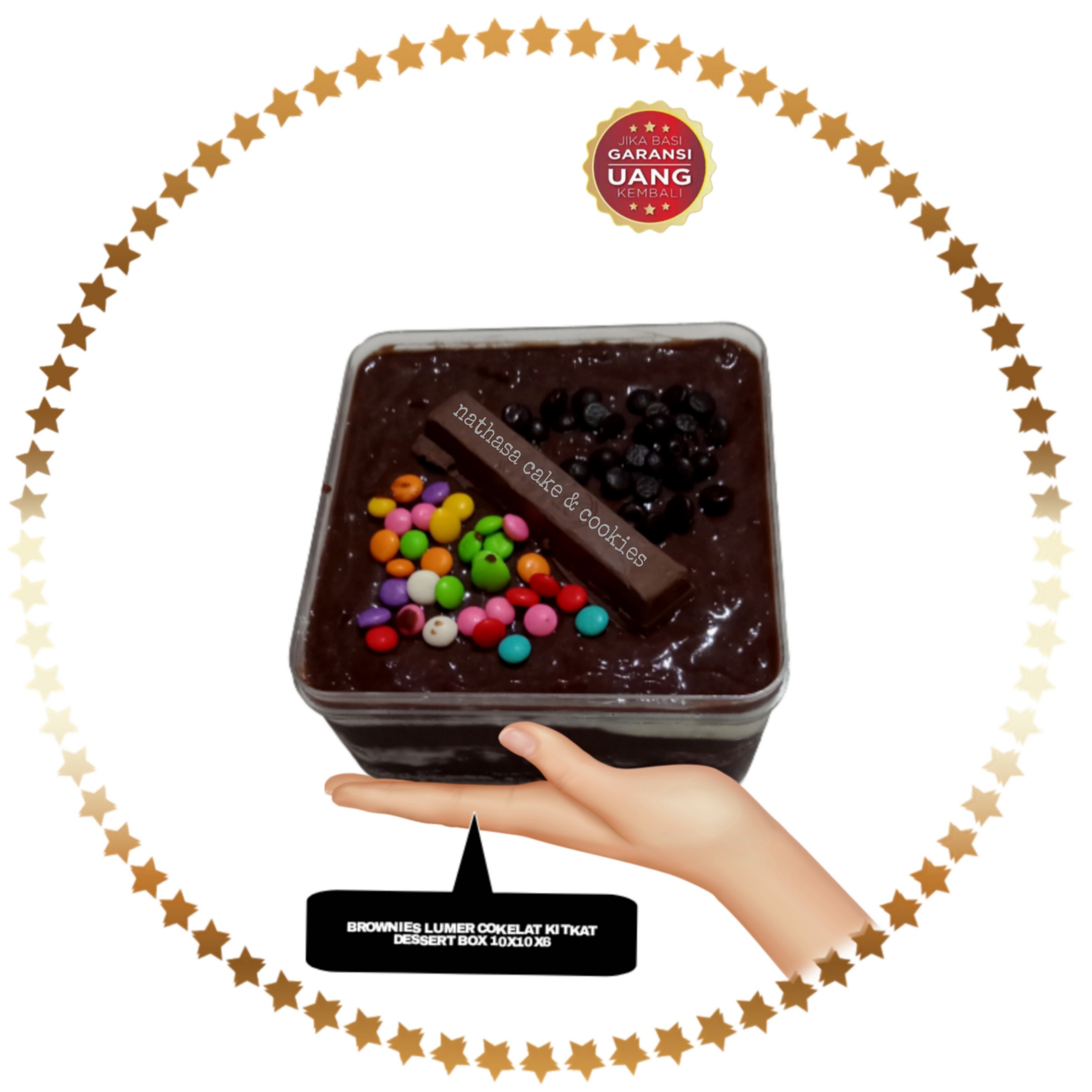 Brownies Lumer Cokelat Kitkat Dessert Box 10x10x6 Lazada Indonesia