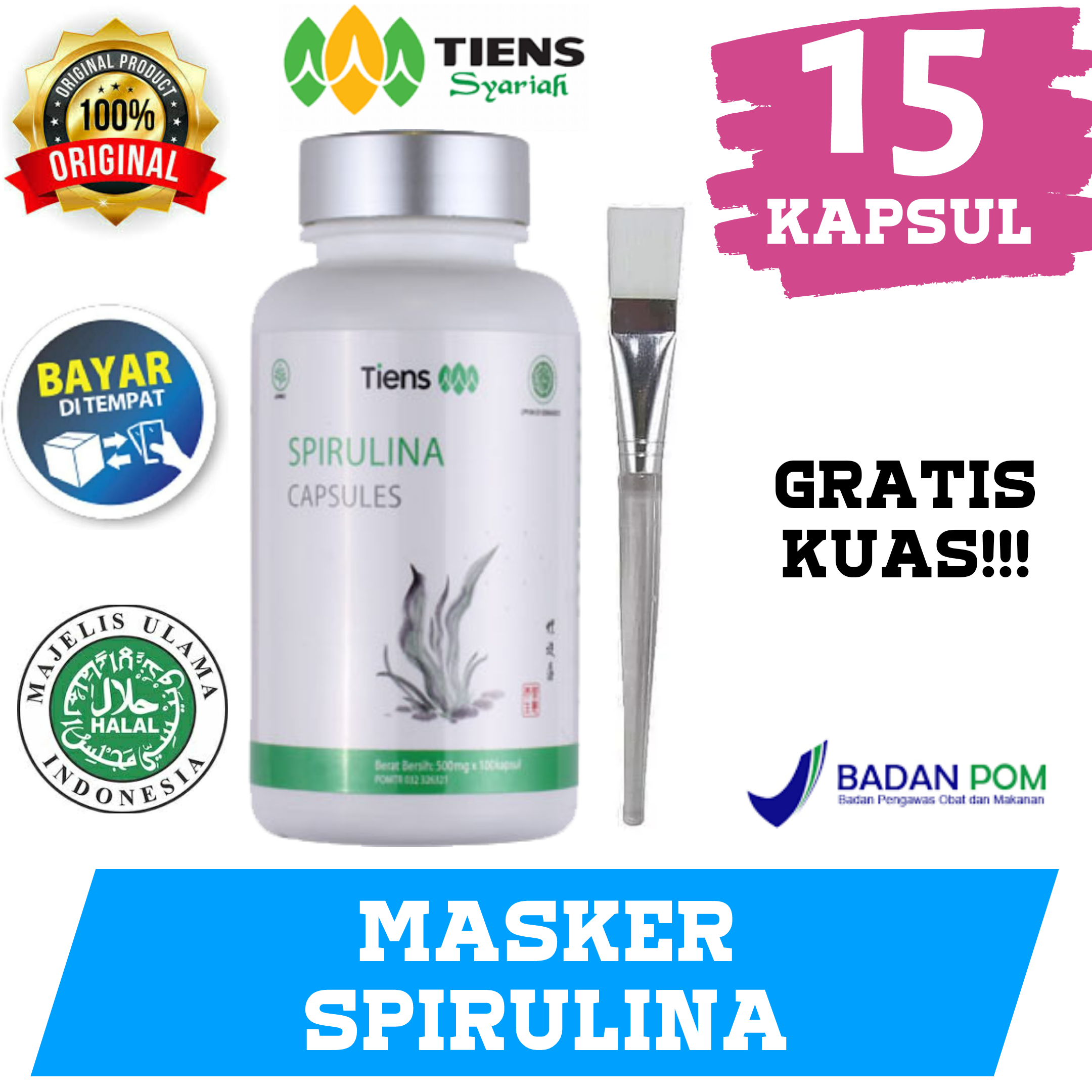 List Harga Masker Normal Spirulina Per Kapsul Paling Laris » Sing Payu