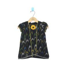 MenthikBatik Dress Tenun Endek - Hitam