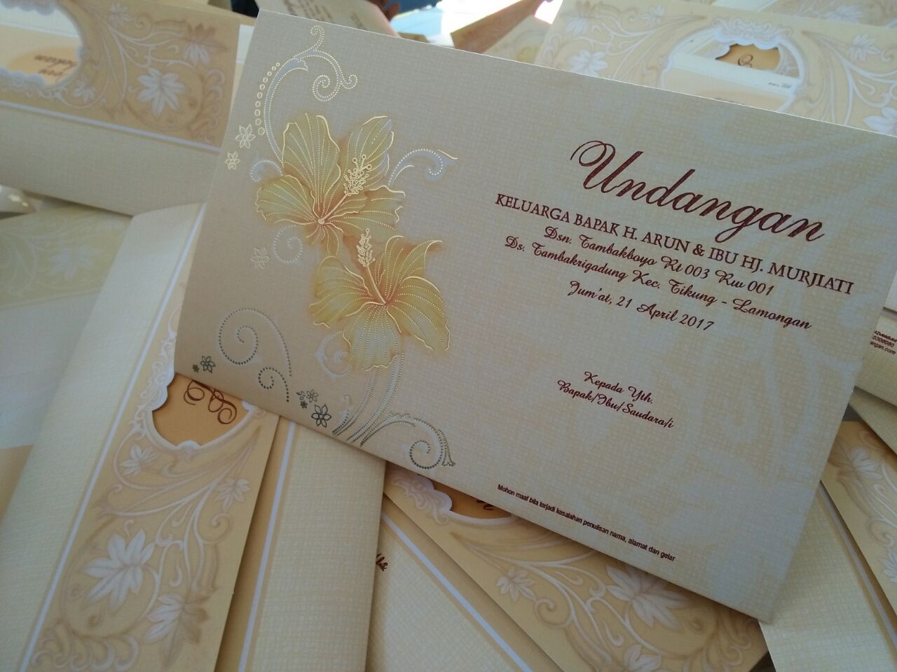 (per 50 lembar)kode 88110 undangan nikah pernikahan wedding weding