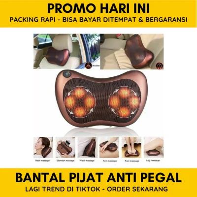 BISA COD Alat Pijat / Shiatsu Leher / Bantal Pijit / CAR Massage Pillow /alat pijat elektrik / alat pijet punggung / alat pijat tangan / bantal massage pungung
