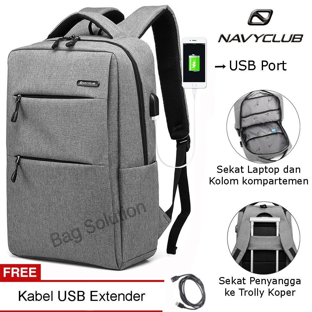 Lazada Exclusive - Navy Club Tas Ransel Laptop Tas Pria Tas Wanita Tas Punggung Tas Sekolah