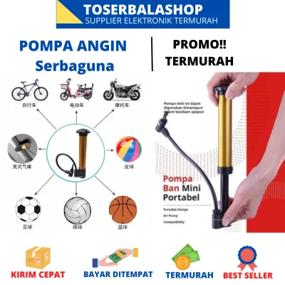 Pompa Angin Ban Sepeda Balon Kasur Bantal Renang Angin Mini Portable / POMPA MINI SEPEDA BAN ANGIN KASUR PORTABLE