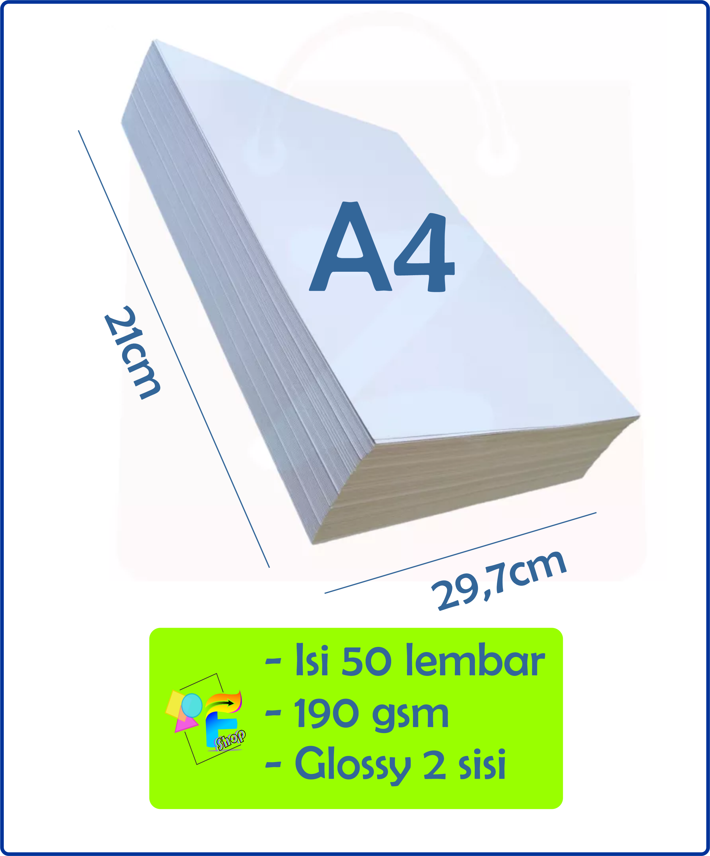 Kertas Art Carton/Art Paper 190gsm 50 lembar A4 Lazada Indonesia