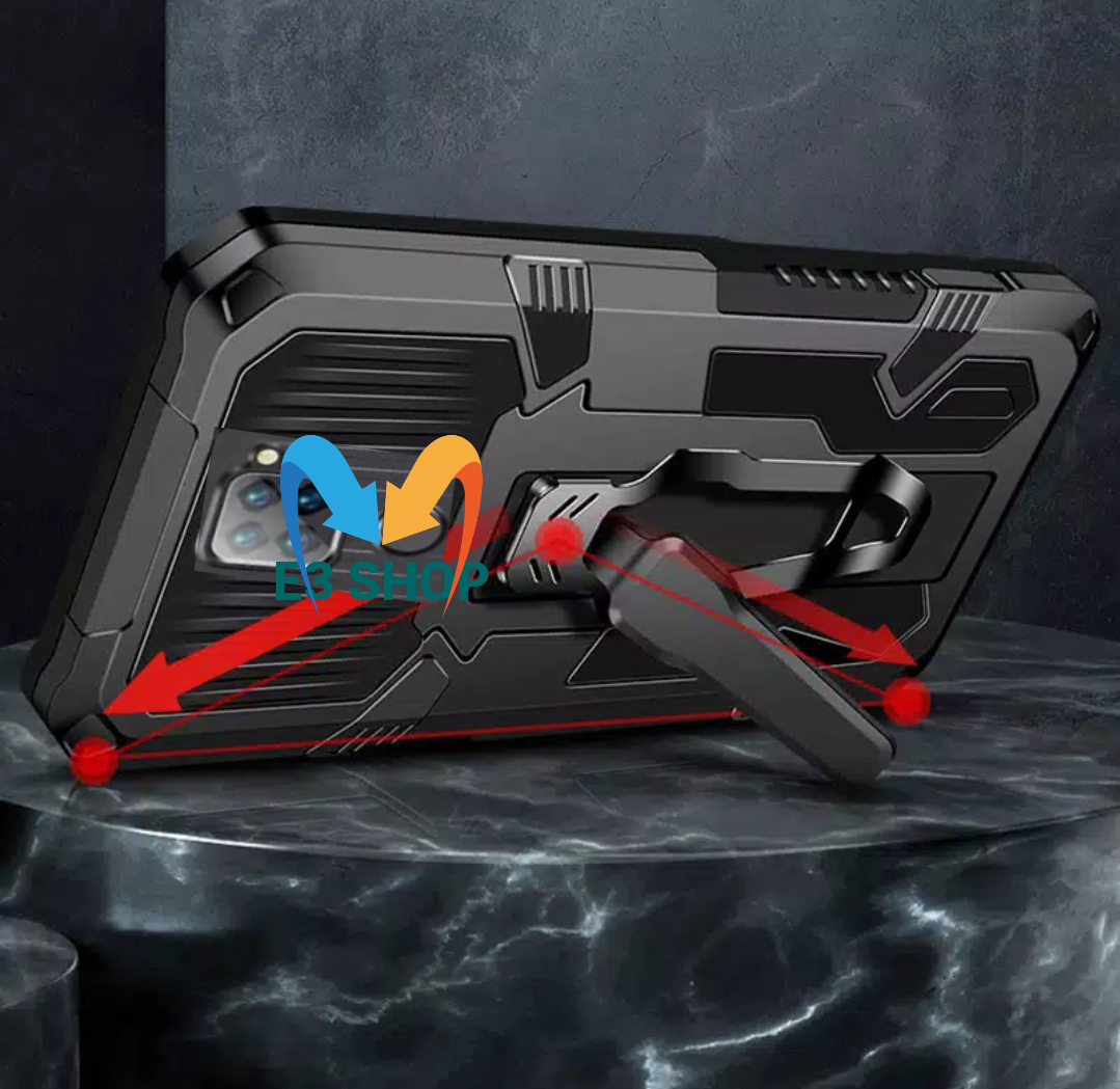 Case Hp Xiaomi Redmi Note 9 Casing Standing Back Klip Hard Case Robot New Cover Lazada Indonesia