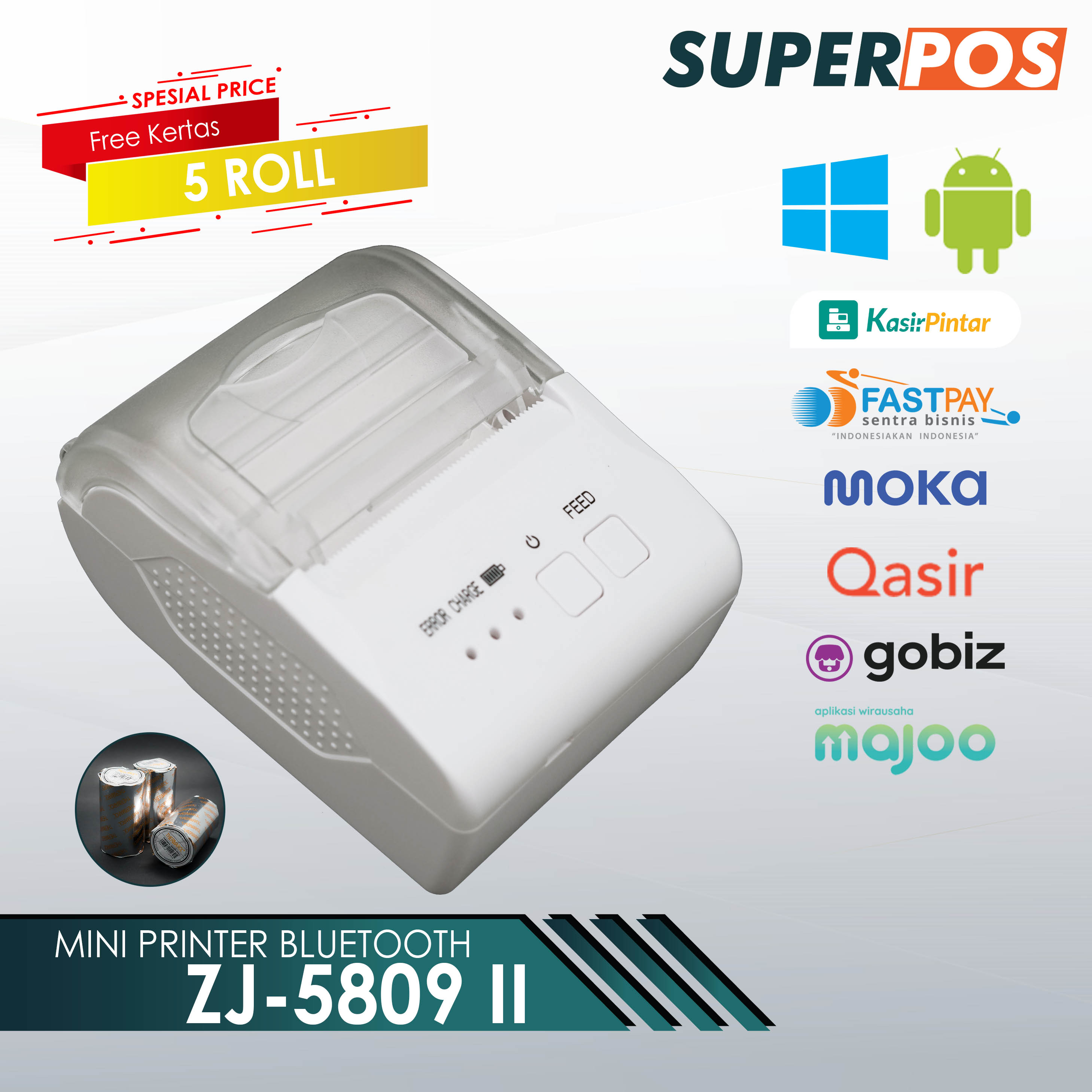 printer bluetooth zj58mp