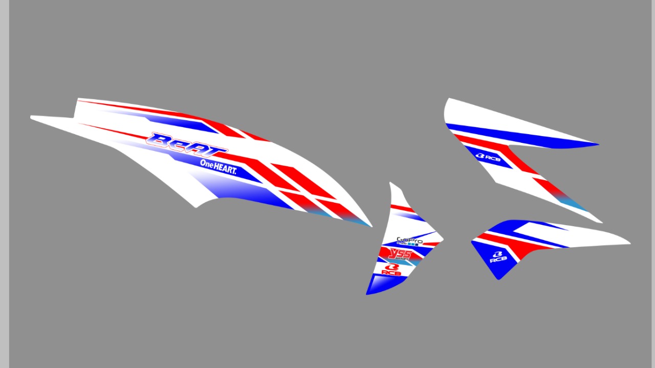 Stiker Striping Beat pop Custom Desain | Sticker Beat pop Lis variasi ...