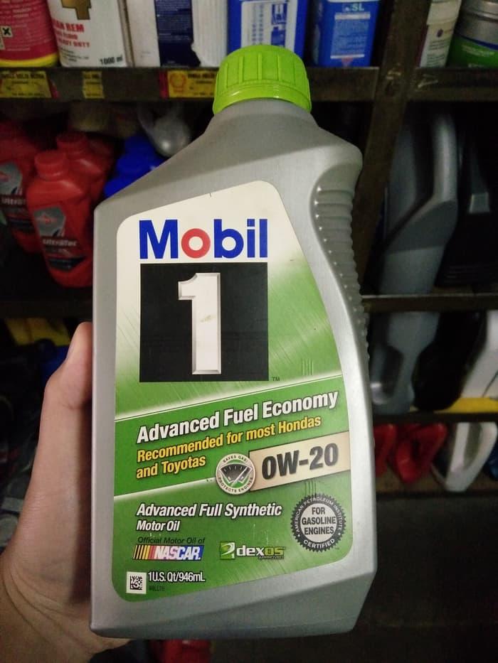 Oli Mobil 1 Fuel Economy SAE 0W-20 Advanced Full Synthetic 1 Quart USA