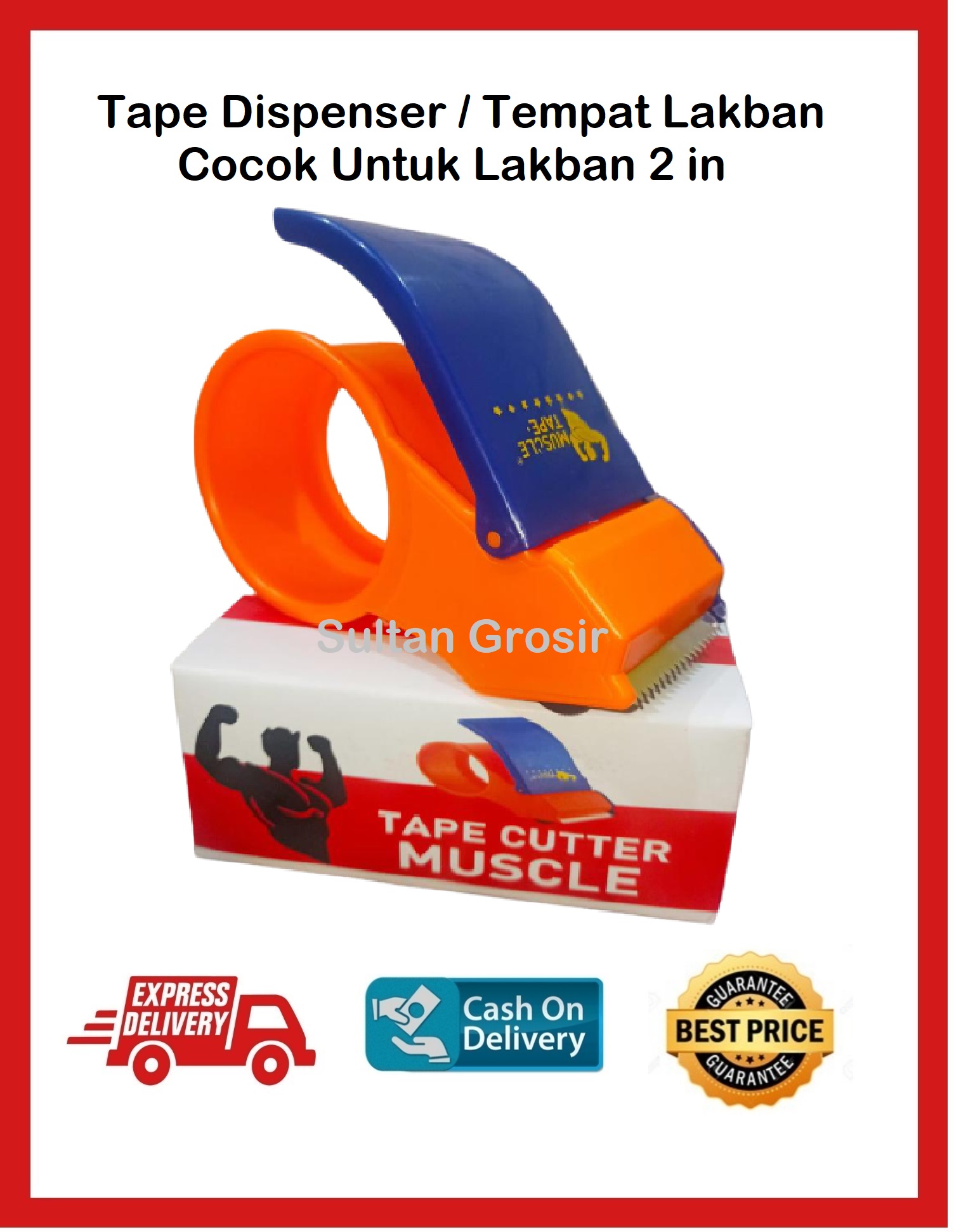 DISPENSER LAKBAN/ TAPE DISPENSER / TEMPAT LAKBAN / LAKBAN CUTTER