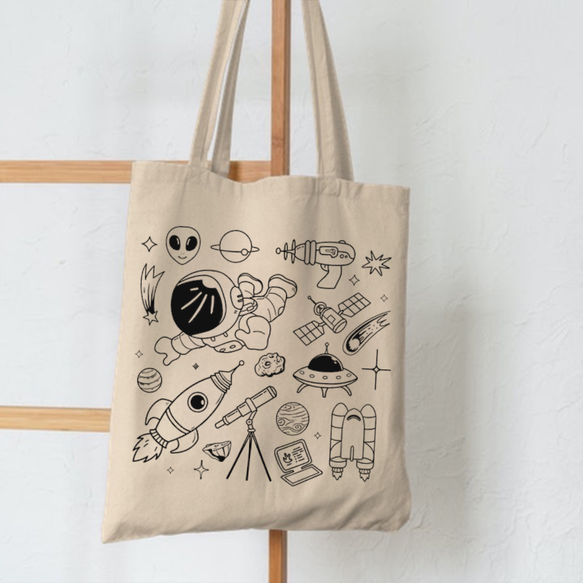 KOJO's BAG Tote Bag [Resleting] Bahan Kanvas Ukuran 35 x 40 cm Muat