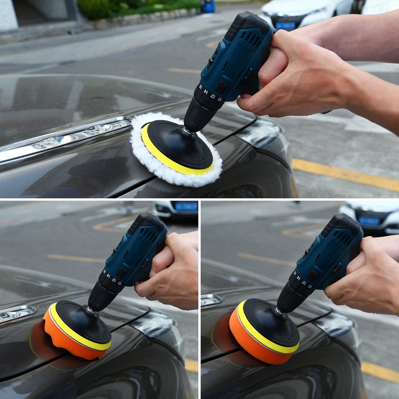 2-7/'/' inch Woolen Buffing Sponge Wool Polishing Pad for Car Auto Polisher Buffer