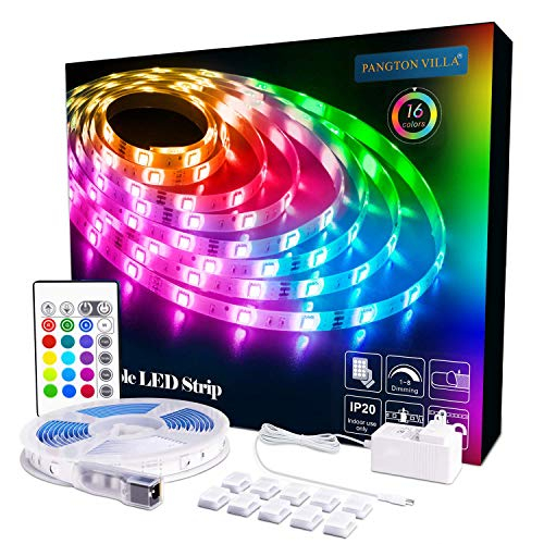 PANGTON VILLA LED Strip Lights, 16.4ft 