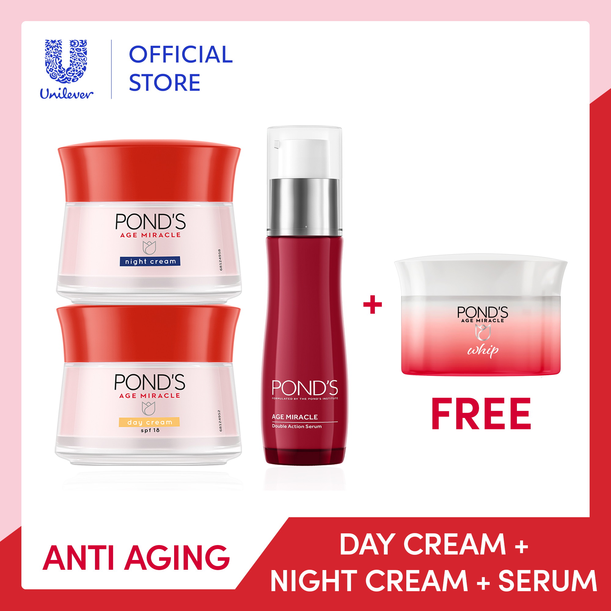 ponds whip night cream