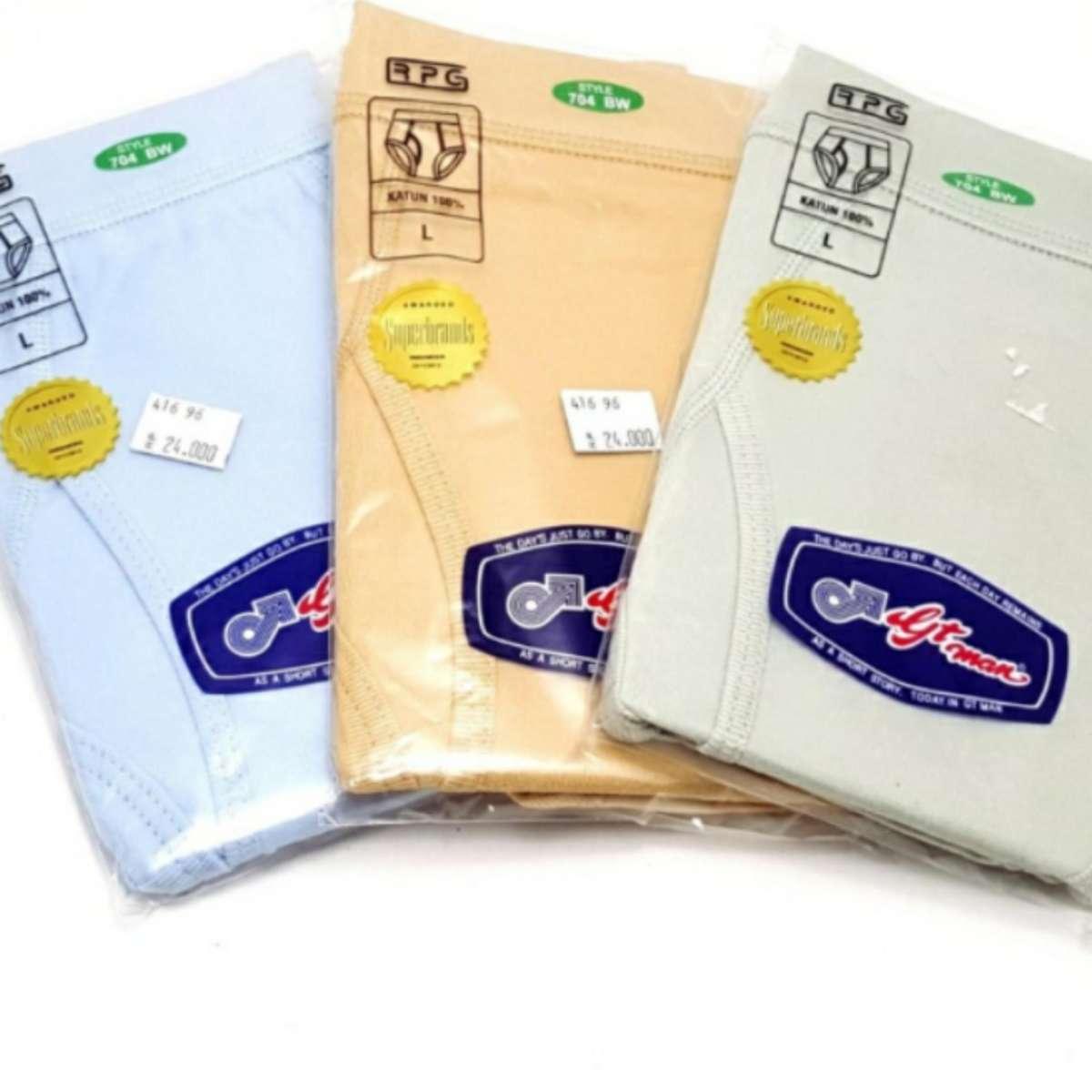 3 Pcs Celana Dalam Pria Gt man Sempak pria Ukuran S,M,L dan XL Gabriel's Store