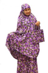 Fifta Collection Mukena Bunga besar - Ungu