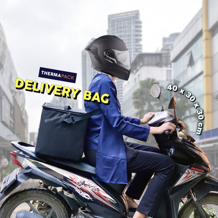 ThermaPack Insulated Delivery Bag Tas Kurir Motor GoFood Grab