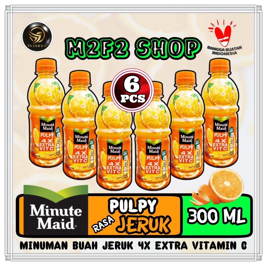 Minute Maid Pulpy Jeruk Orange Ml Kemasan Pcs Lazada Indonesia