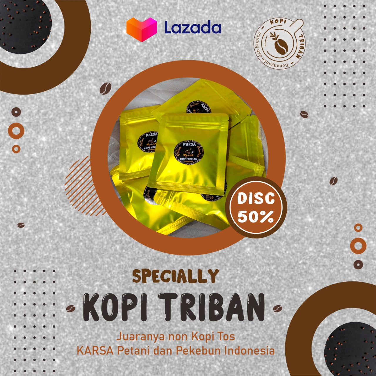 kopi racikan, TRIBAN SACHET 2 , kopi racikan cafe, kopi bubuk racikan