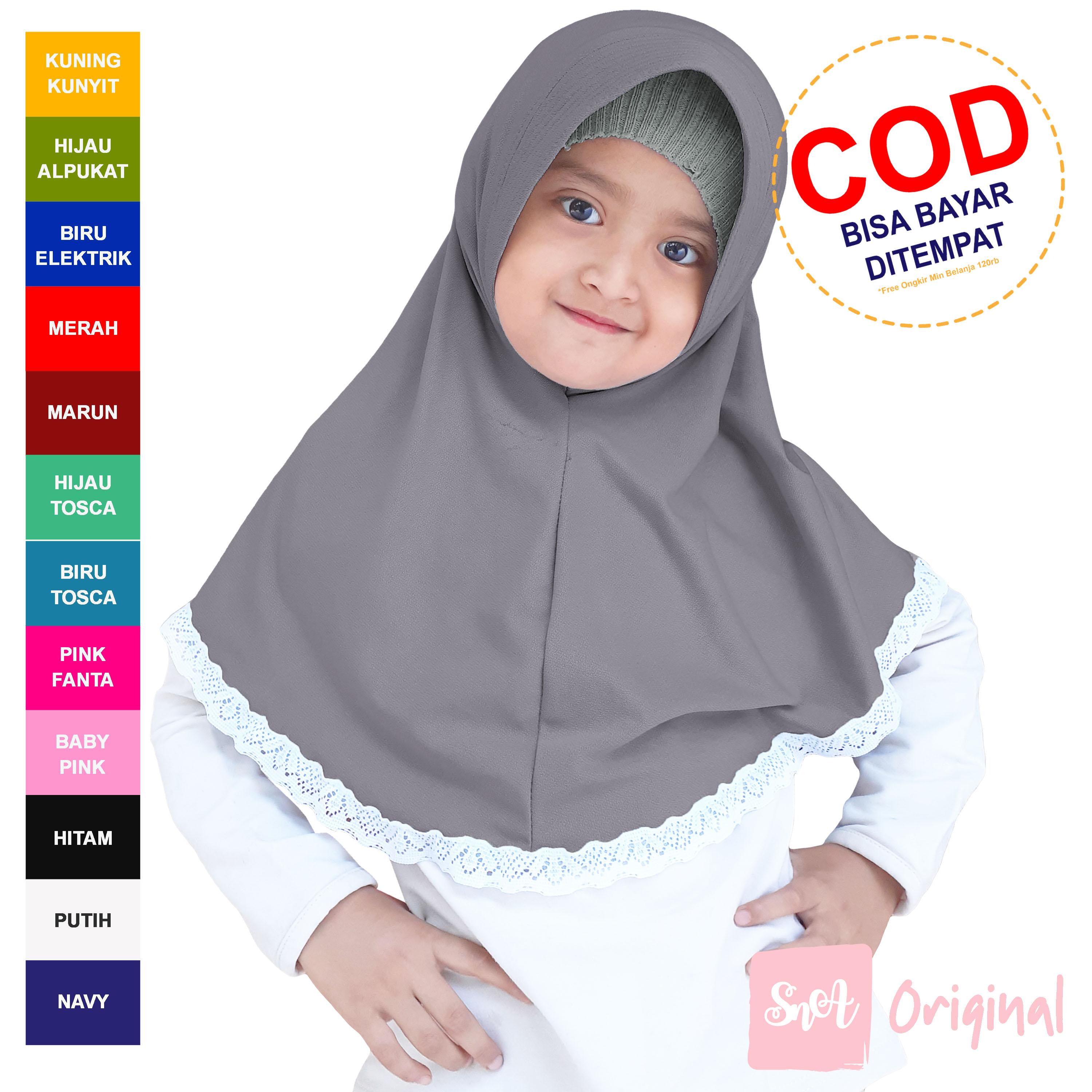 Kerudung Anak Renda - Hijab Jilbab Instan SNA Konveksi