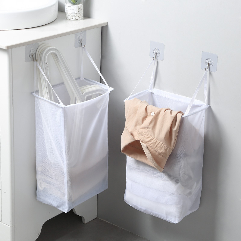 SXZY???Bathroom???Portable Wall Hanging Laundry Basket Underwear Socks ...