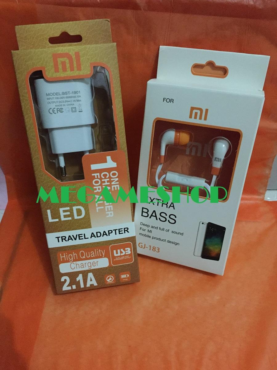 Edisi Stock Terbatas New Fast Charging LED 2.1 A Superior Speed XIAOMI FREE Headset Xiaomi EXTRA BASS Ori / Charger / Carger / Chasan / Casan / Cas / Fastcarger / Xiaomi Xiomi Xiami_MGM27