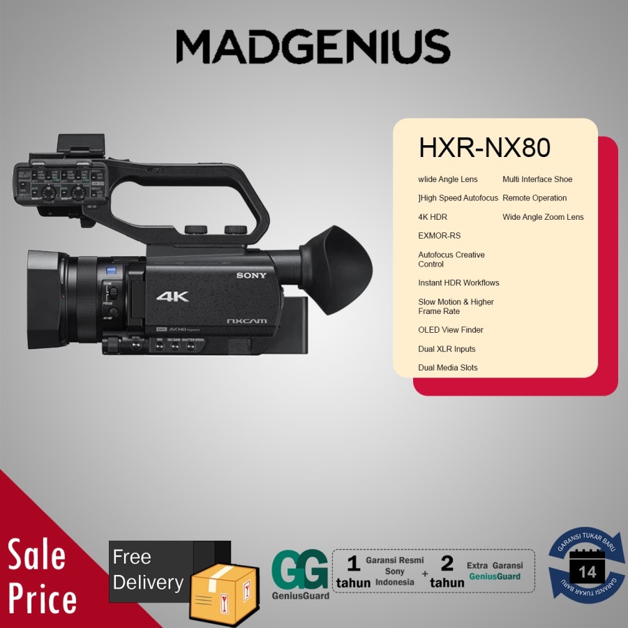 Sony Hxr Nx80 Price Sony Nx80 Camera Sony HXR-NX80 4K NXCAM