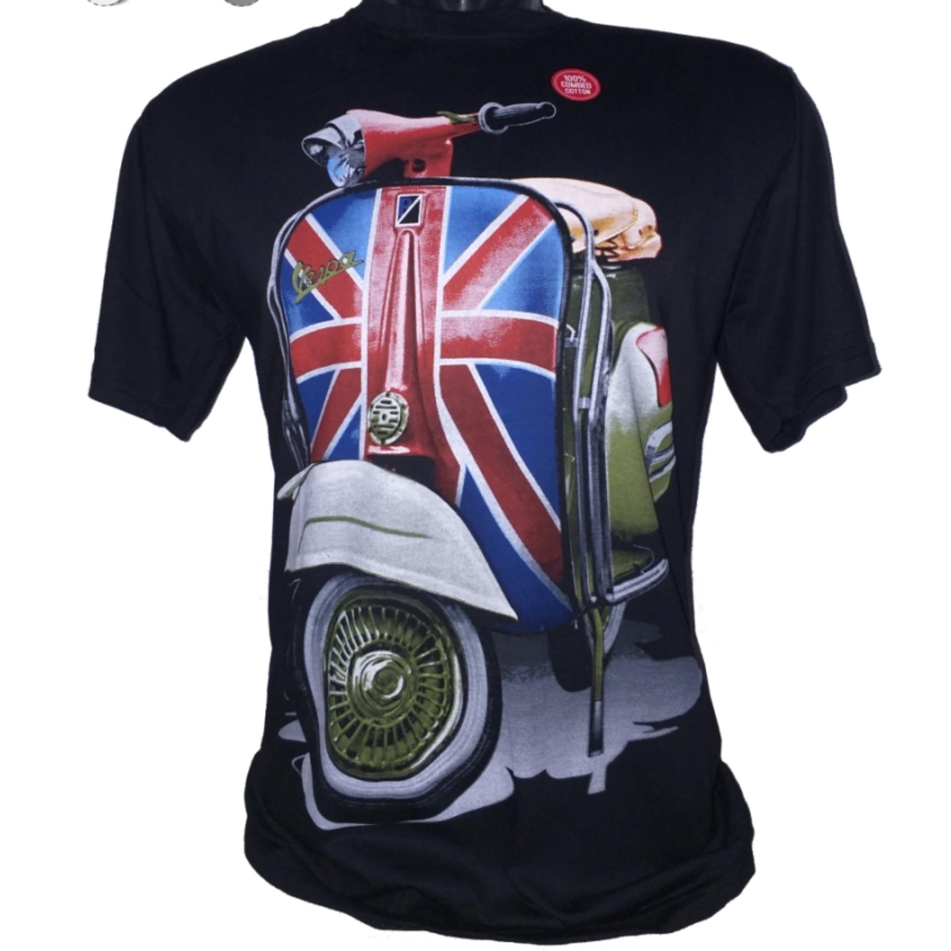 L Ninoe - Kaos Distro Vespa England / Tshirt Murah Tumblr Import Pria 3 Dimensi Metal Keren Bloods Sablon Anak Laki Jakarta Bandung Big Size Artis Premium Cowok Cewek Gambar Tengkorak Korea Surfing Anime One Piece Adventure Outdoor Style