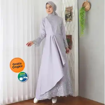Baju Muslim Wanita Murah Bagus Baju Gamis Ibu Ibu Kebaya Modern Terbaru Kebaya Muslim Modern Baju Muslim Remaja Brukat Terbaru 2020 Mafaza Lazada Indonesia