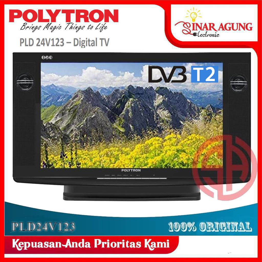 POLYTRON LED TV TABUNG DIGITAL TV 24V123 24V123 24INC GARANSI RESMI