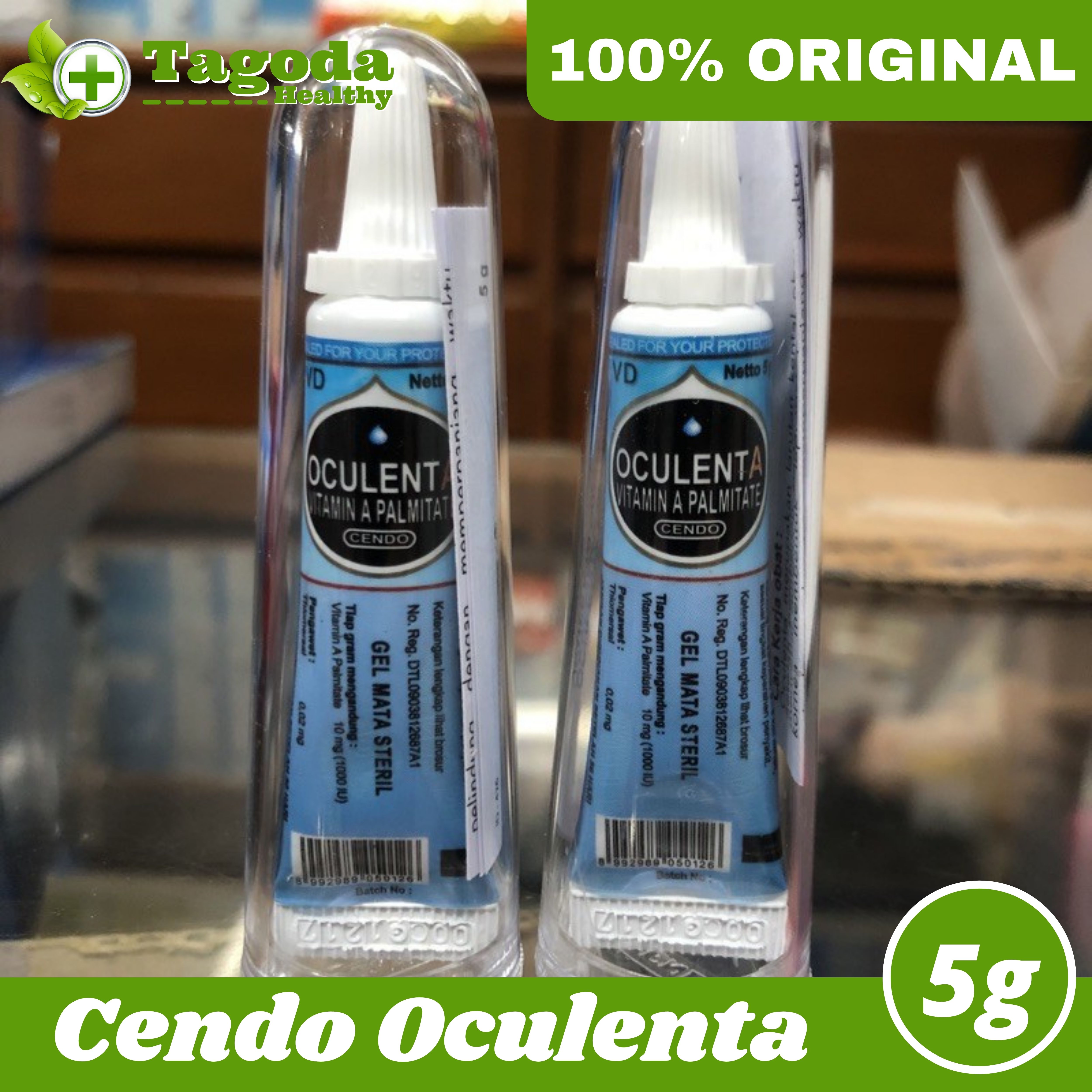 Cendo Oculenta Vitamin A palmitate Gel Mata Steril Original By