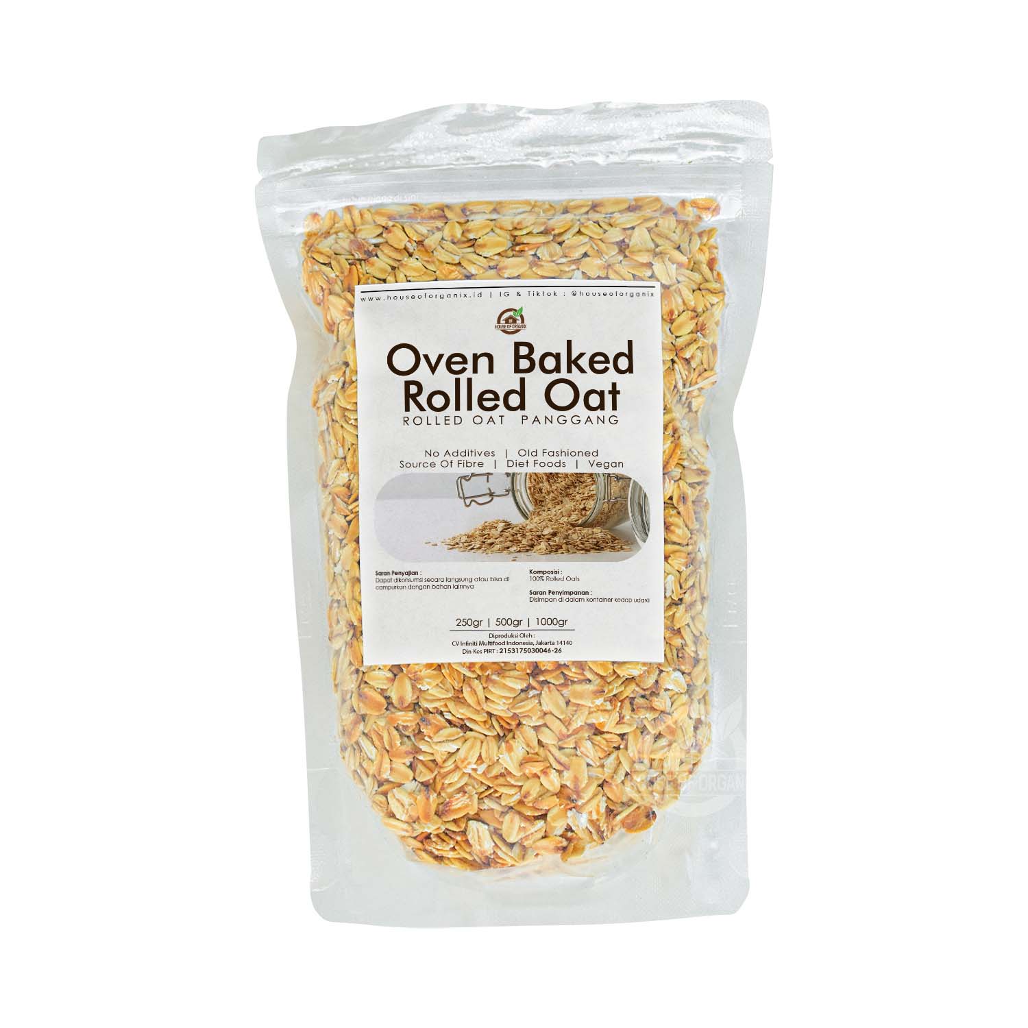 Oven Baked Rolled Oat / Rolled Oat Panggang 250 Gr Lazada Indonesia