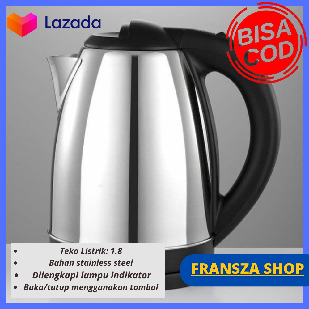 TEKO LISTRIK [RENDAH WATT PACKING BUBBLE] PEMANAS AIR KETTLE LISTRIK