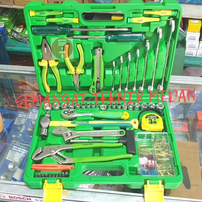 60pcs Tekiro Mekanik Tool Set Kit Mechanic Box 60 Pcs Pvc Tekiro