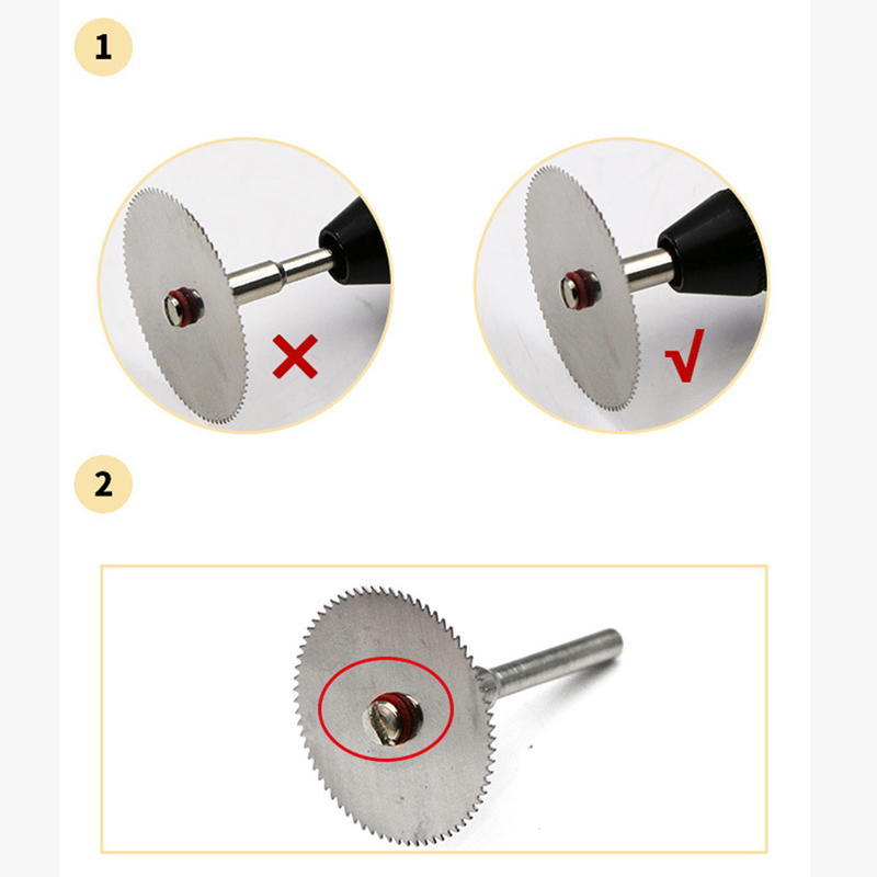 [Heartsbat] 11PCS Kit Mini Circular Saw Blade Electric Grinding Cut Cutoff Mandrel Set