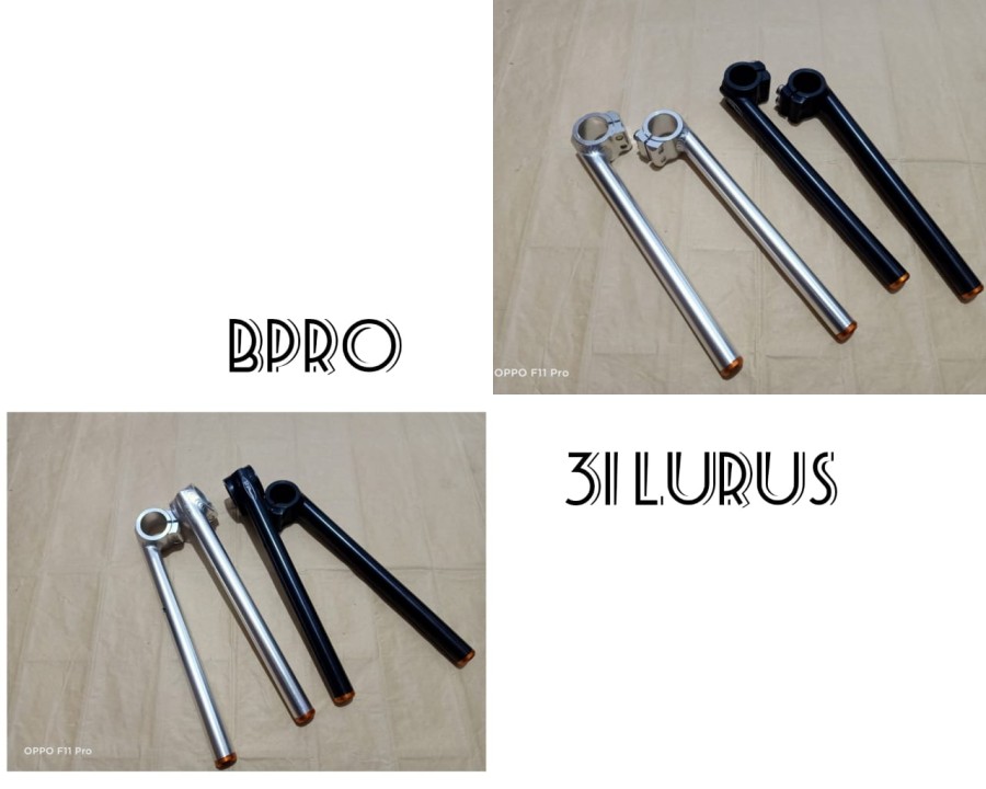 STANG JEPIT ASLI BPRO HONDA CBR 150 TIGEL CB UKURAN 31MM LURUS