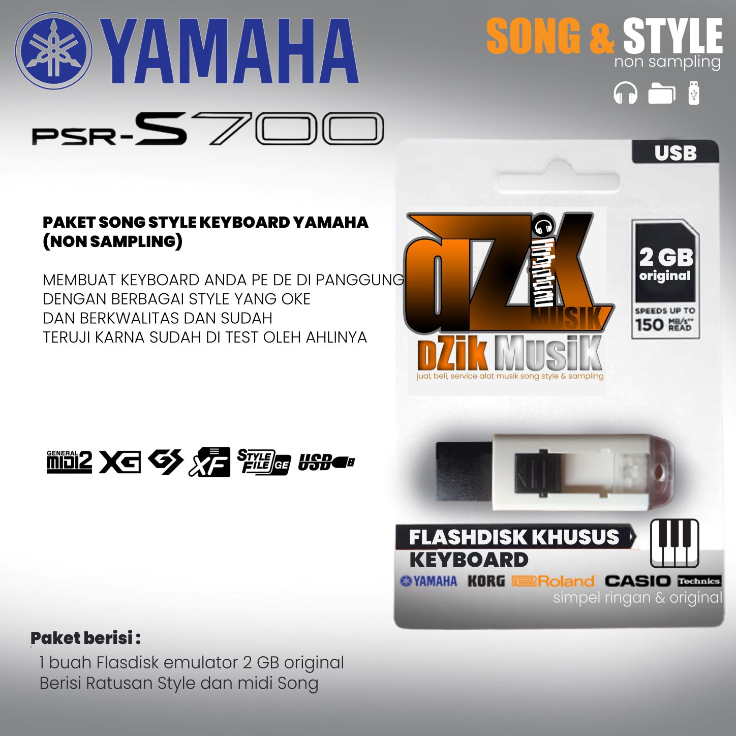 style yamaha non sampling