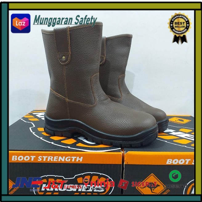 Safety Shoes Krushers Texas Brown Sepatu Krushers Texas Brown