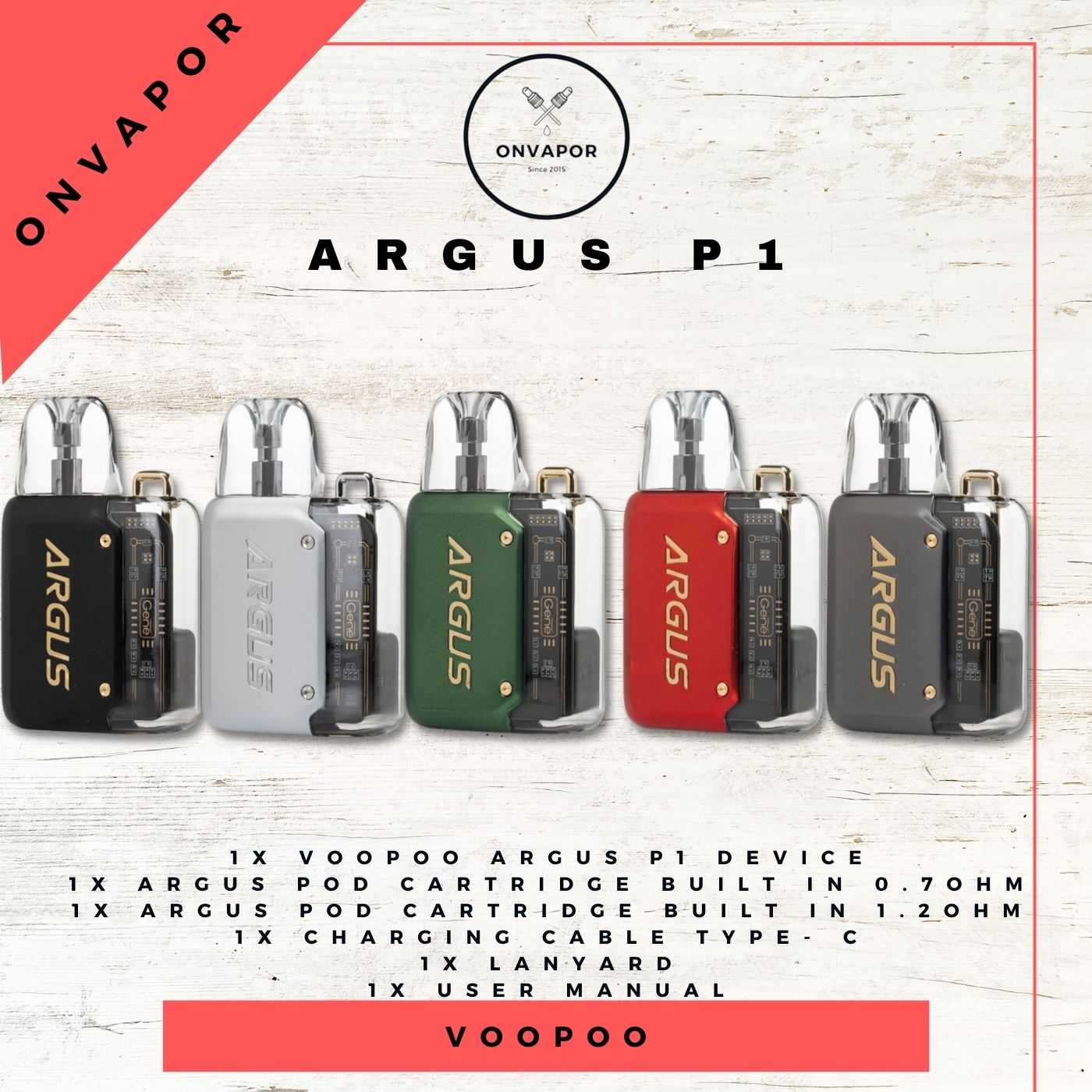 Voopoo Argus P1 Pod Argus Kotak Pod Device Vape Vav…