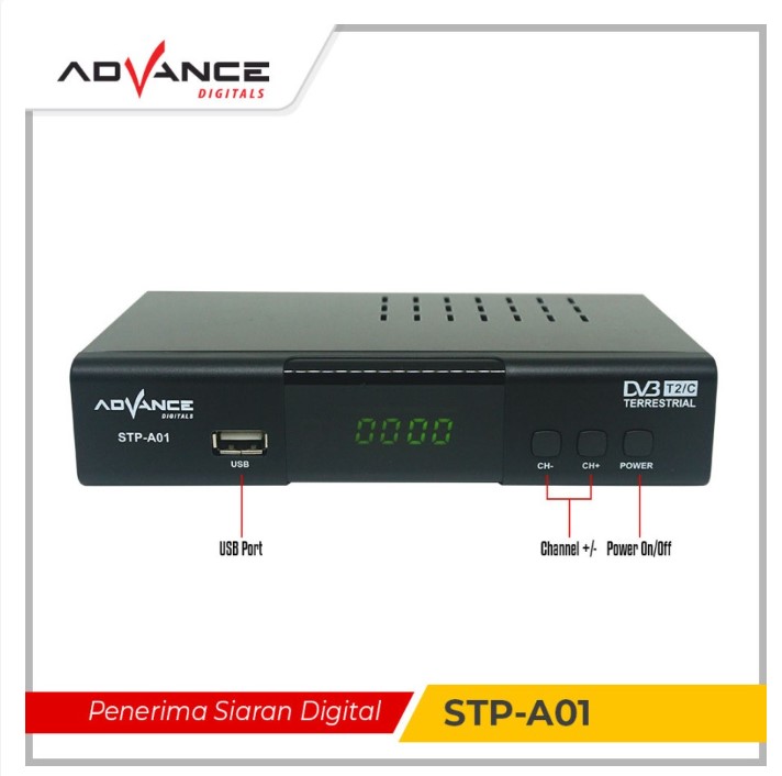TV DIGITAL STB Set Top Box TV Digital Receiver Penerima Siaran Full HD