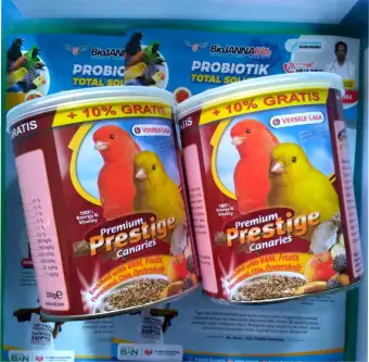 Extra 10 Premium Prestige Kenari Pakan Burung Kenari Import