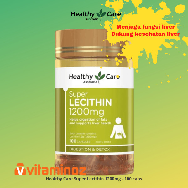 Healthy Care Super Lecithin 1200mg 100 kapsul Support liver & detok Lazada Indonesia
