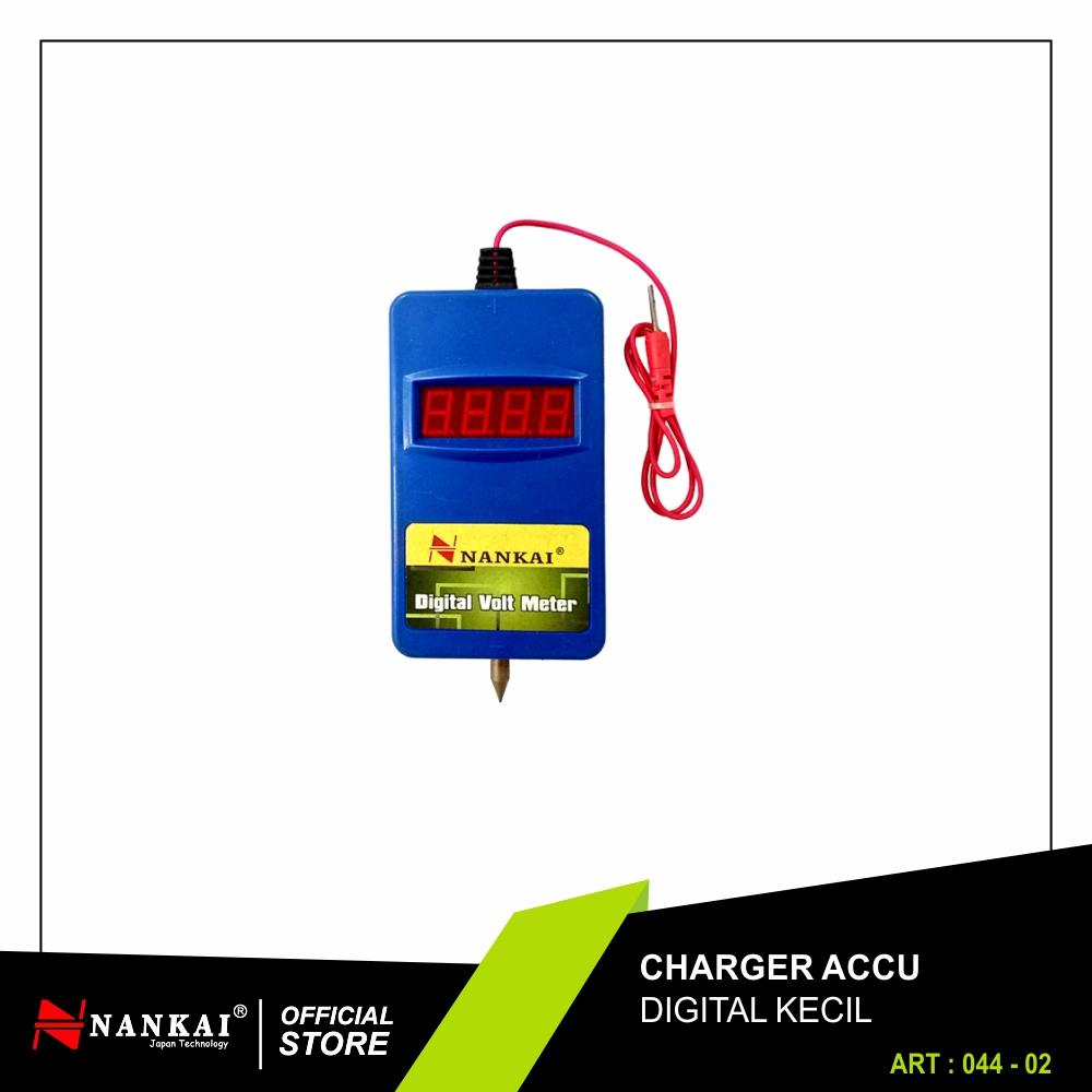 Perkakas Nankai Digital Mini Tester Accu - Alat Tester Aki Accu Motor Mobil Digital Kecil Perkakas Tool
