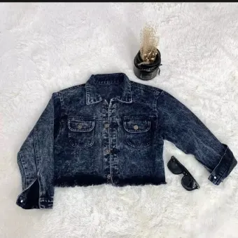 jaket denim crop
