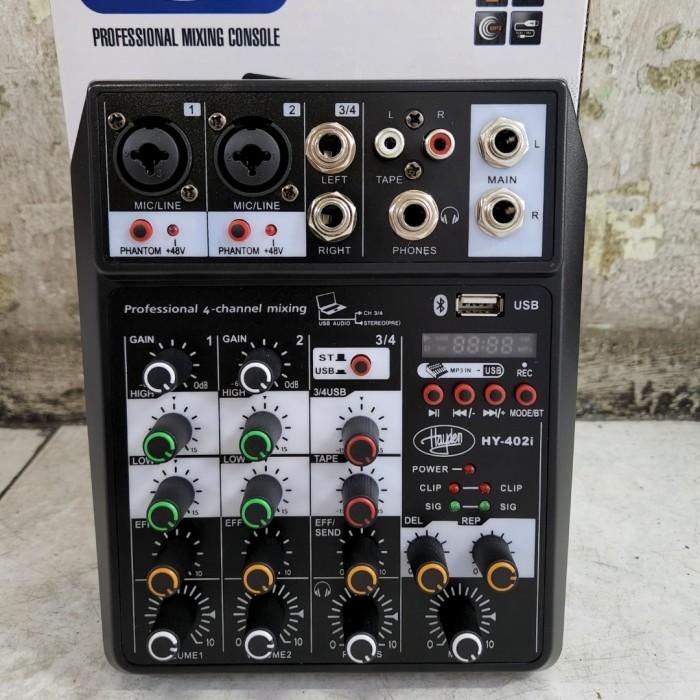 MIXER ASHLEY FX402I/FX 402I (4 CHANNEL)USBBLUETOOTH GARANSI ORIGINAL
