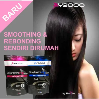 Y2000 Hair Straightening Plus System - ( Step 1 & Step 2 ) -125 ml / Obat Pelurus Rambut / Pelurus Rambut / Smoothing / Rebonding / Obat Smoothing Rambut /