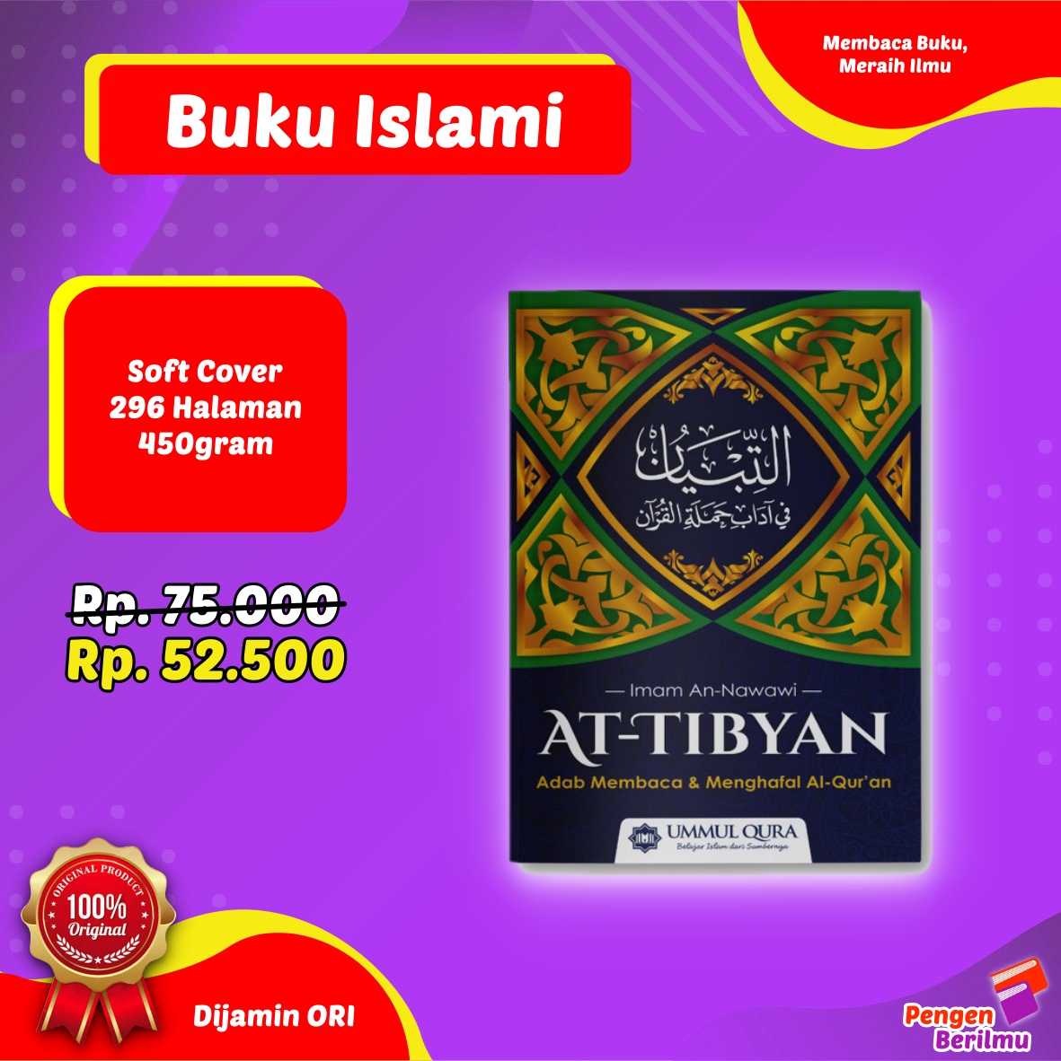 At-Tibyan Adab Membaca Dan Menghafal Al-Quran - Ummul Qura | Lazada ...