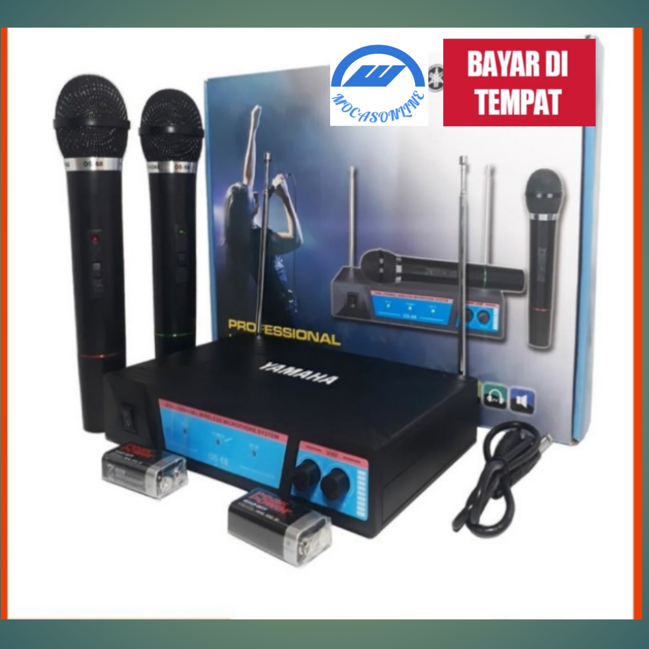 MIC MICROPHONE WIRELESS YAMAHA MIC VOCAL AUDIO KARAOKE SOUND SYSTEM MIC