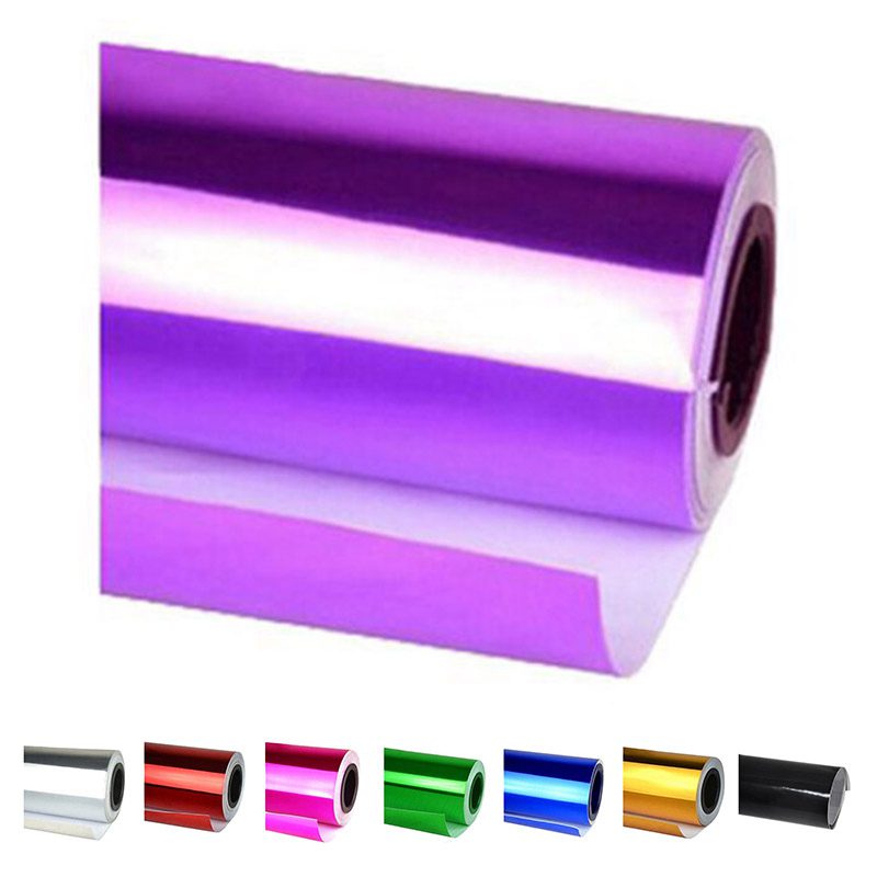 Chrome Mirror Vinyl Film Wrap Sticker Decal Stretchable Reflective