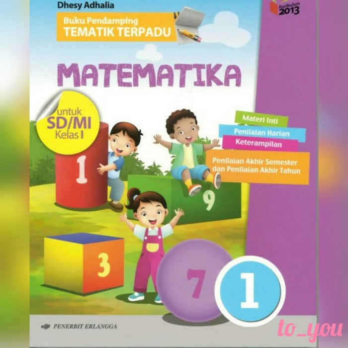 Buping Tematik Matematika Kelas 1 Sd Mi Penerbit Erlangga Lazada Indonesia